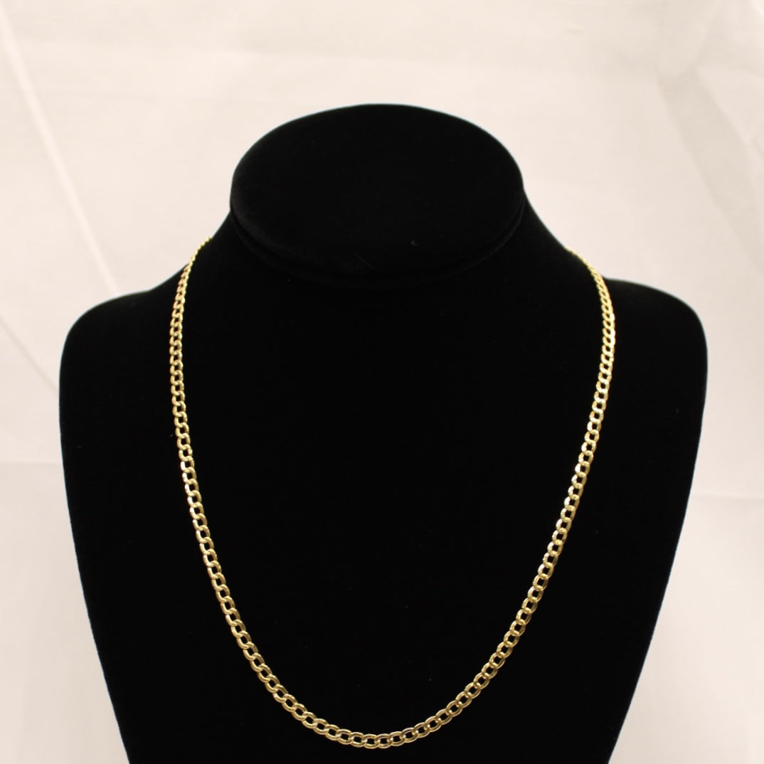 10K Hollow Cuban Chain 24 inch