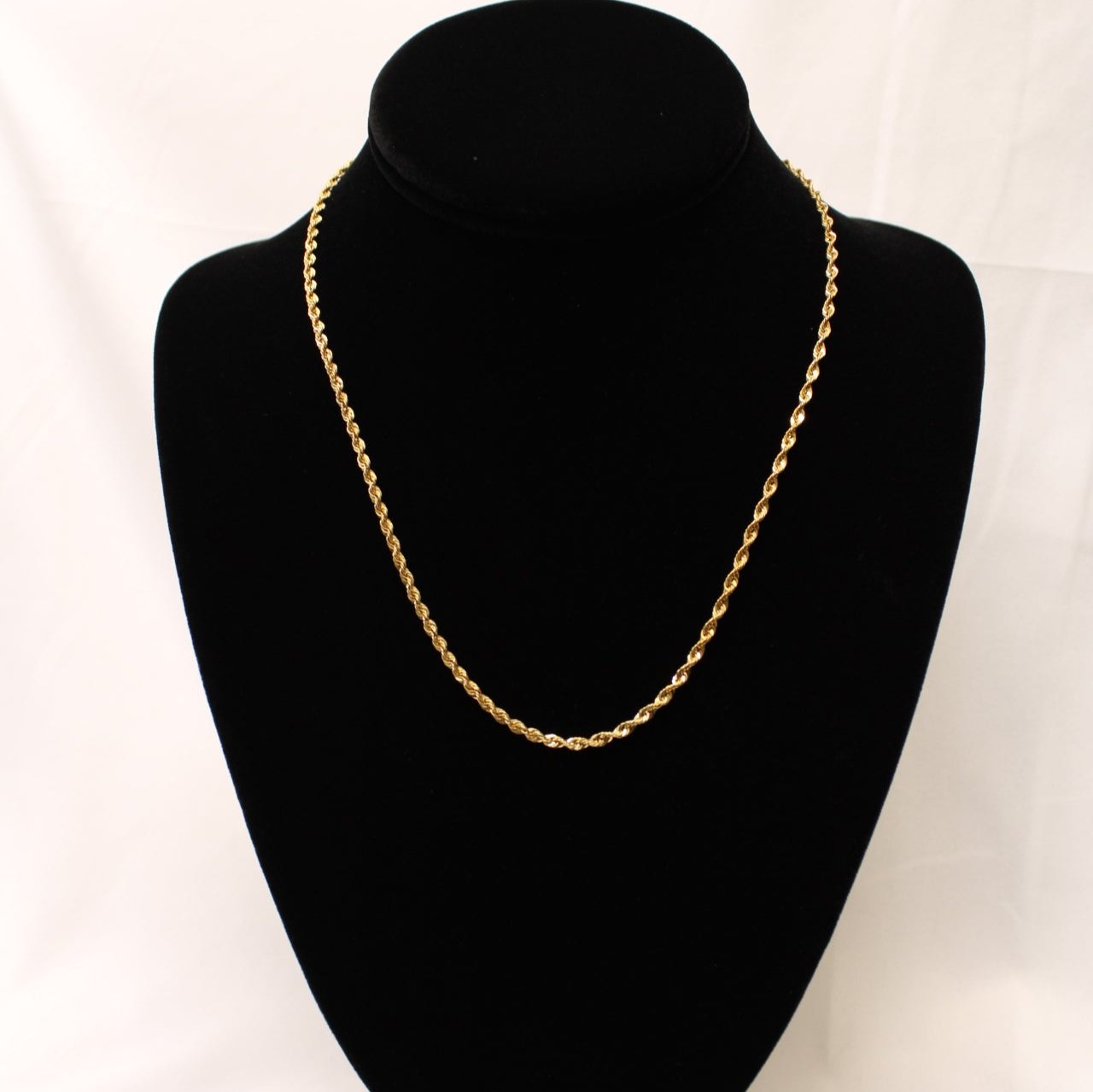 10K Rope Chain 22 inch – Nisha's Jewelry - Main Image
