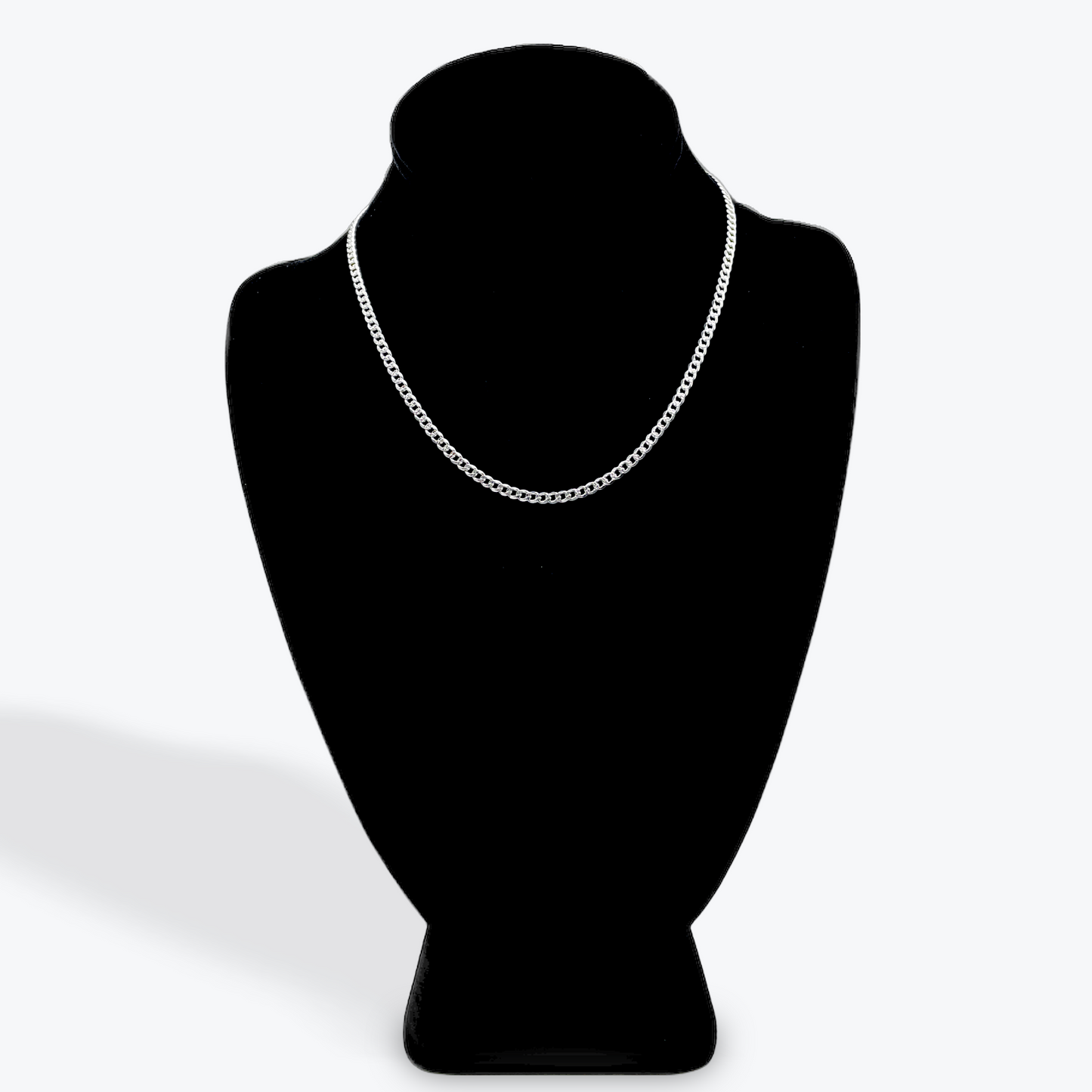 925 Silver Cuban Link Diamond Cut - 16 inch