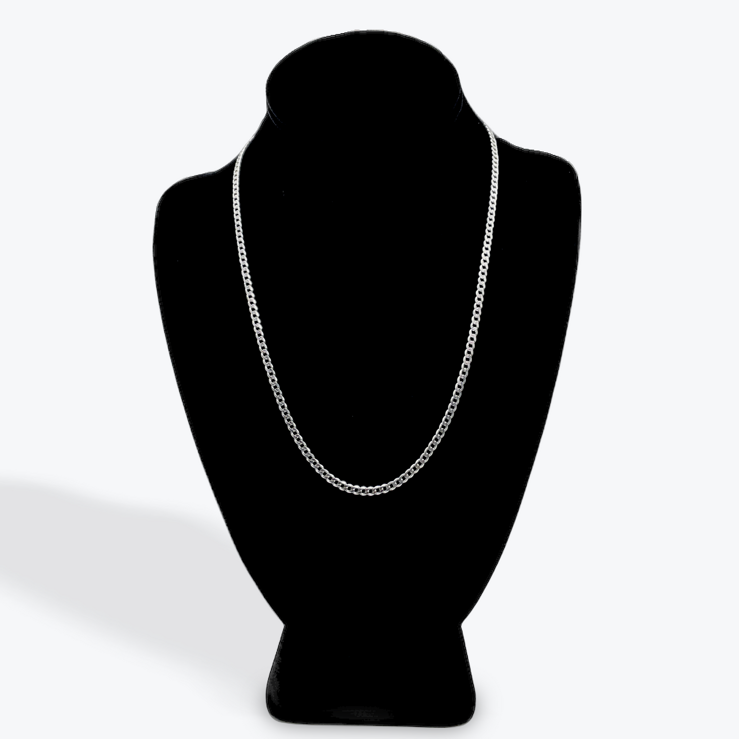 925 Silver Cuban Link Diamond Cut - 20 inch