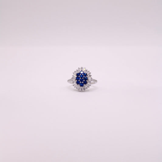 925 Enchanted Blue Ring