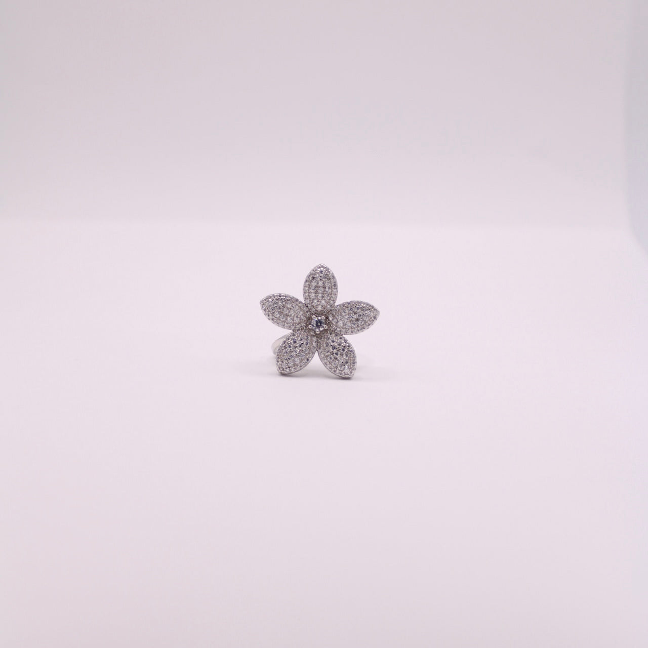 925 Big Flower Ring