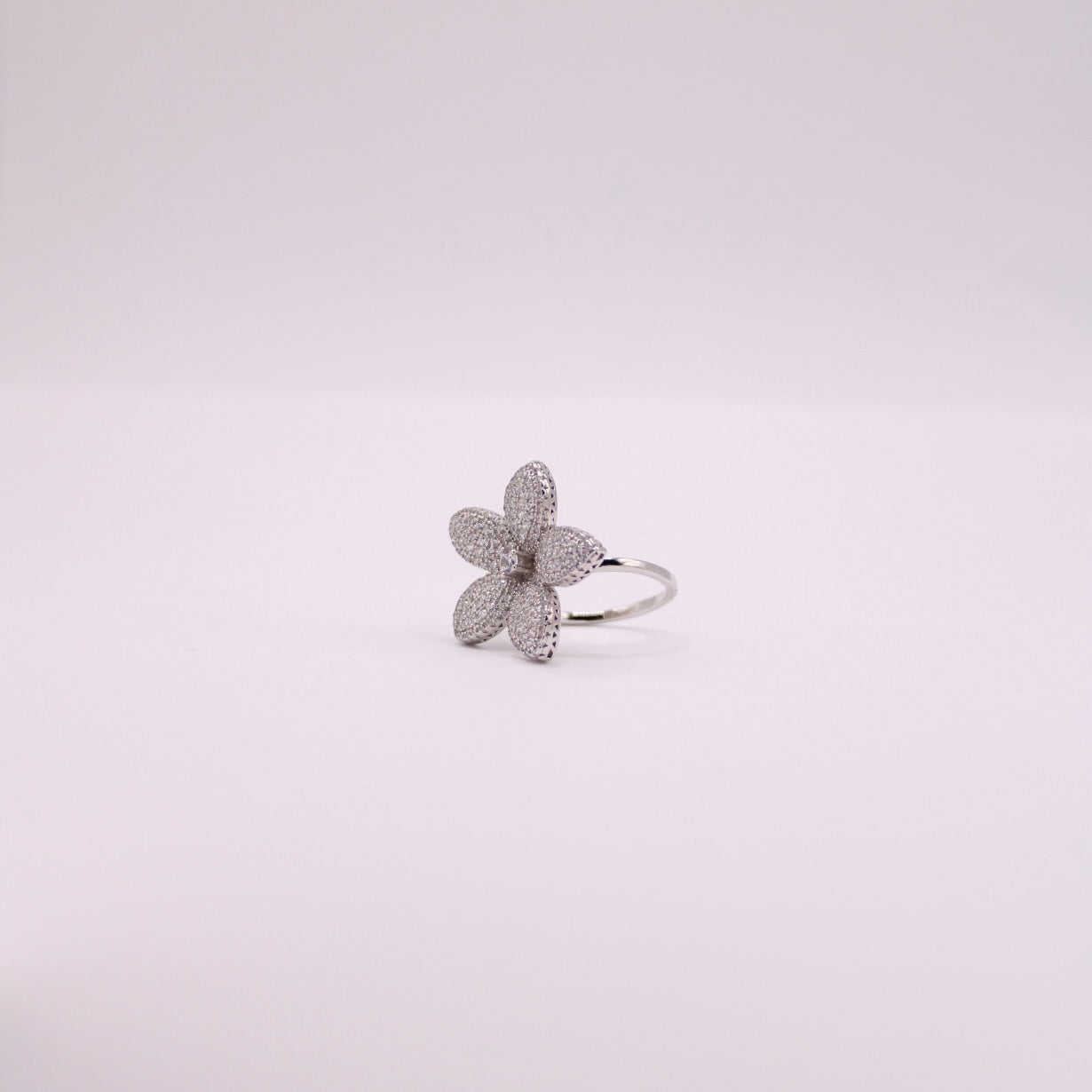 925 Big Flower Ring