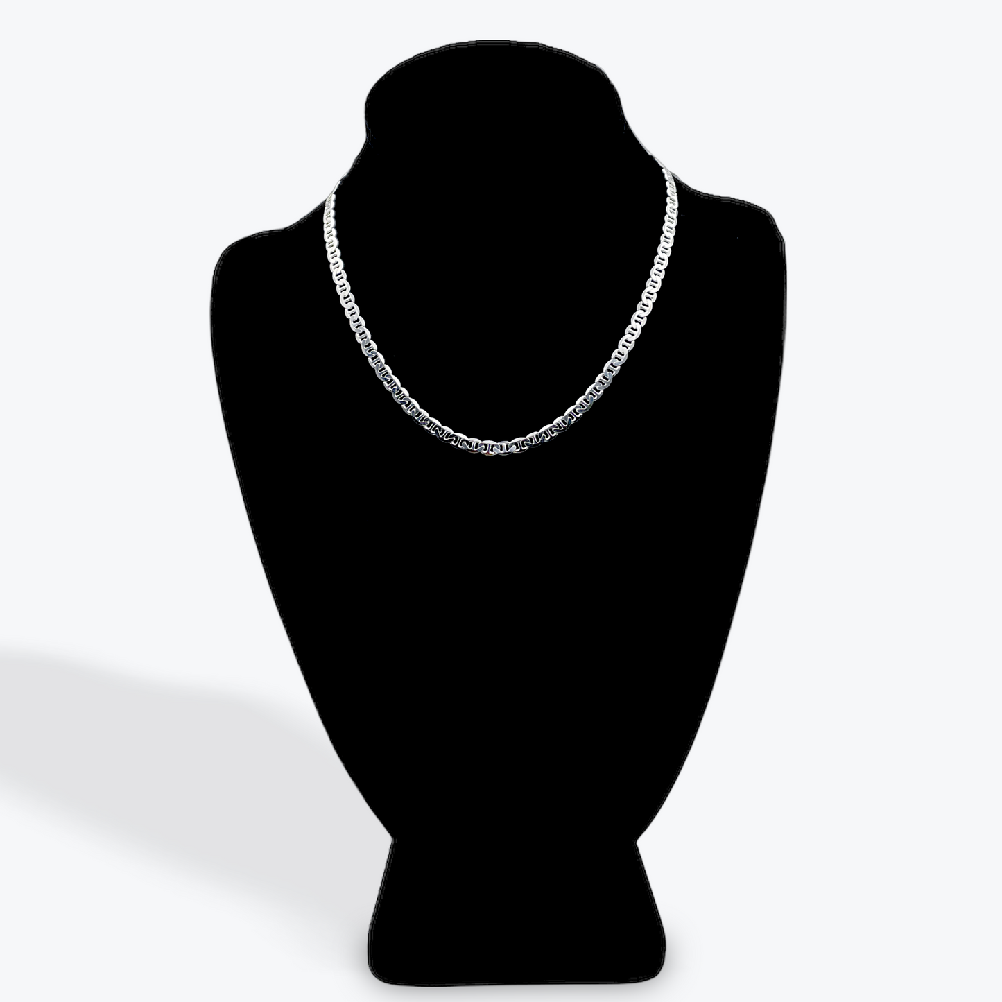 925 Paveh Flat Marinar Chain - 16 inch