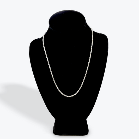 925 Silver Rope Chain - 20 inch