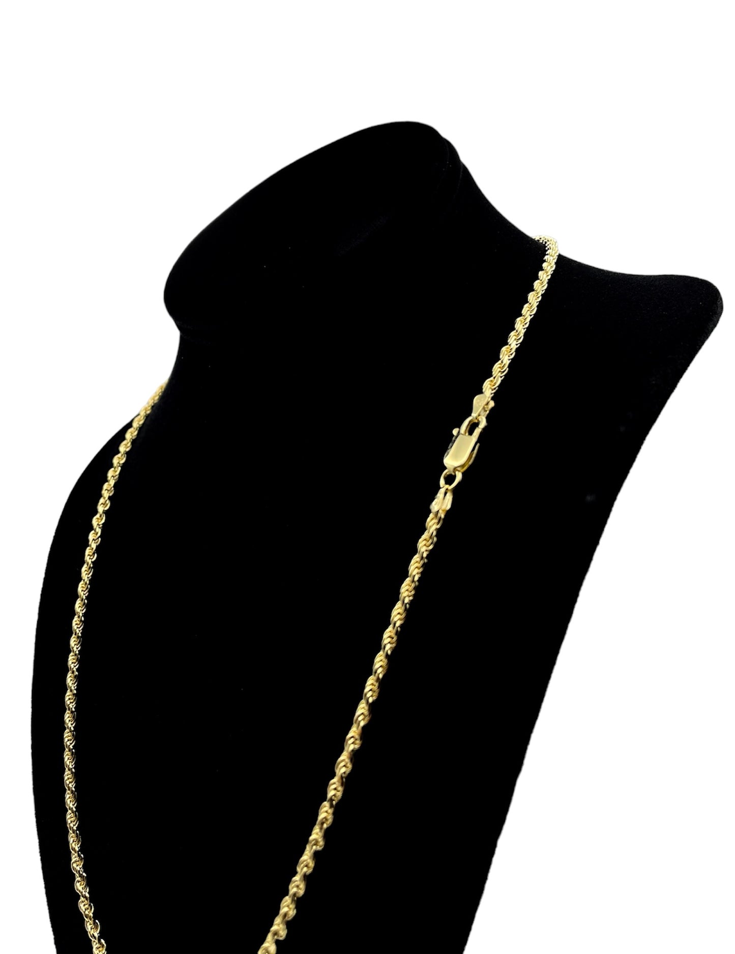 925 Silver Rope Chain Gold Plated - 16 inch