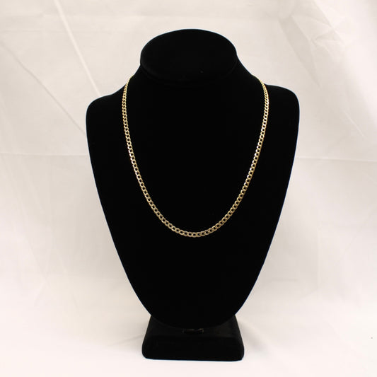 10K Hollow Cuban Chain 24 inch