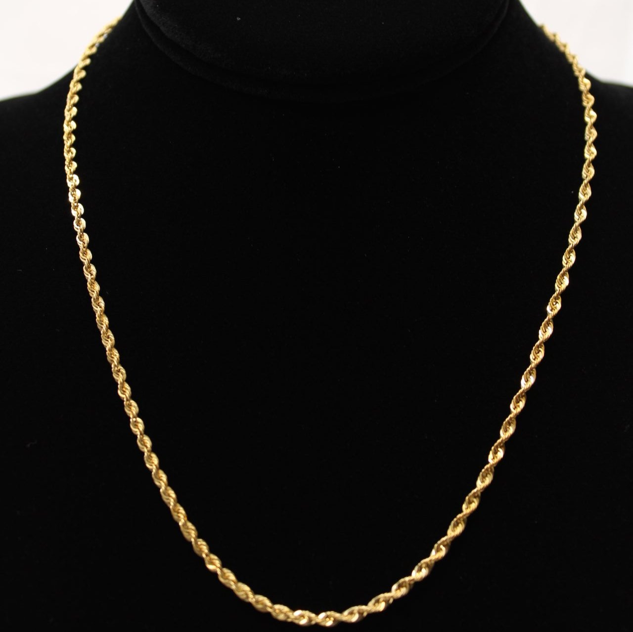 10K Rope Chain 20 inch