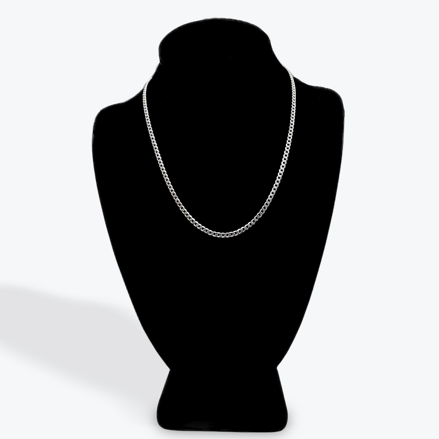 925 Silver Cuban Link Diamond Cut - 18 inch