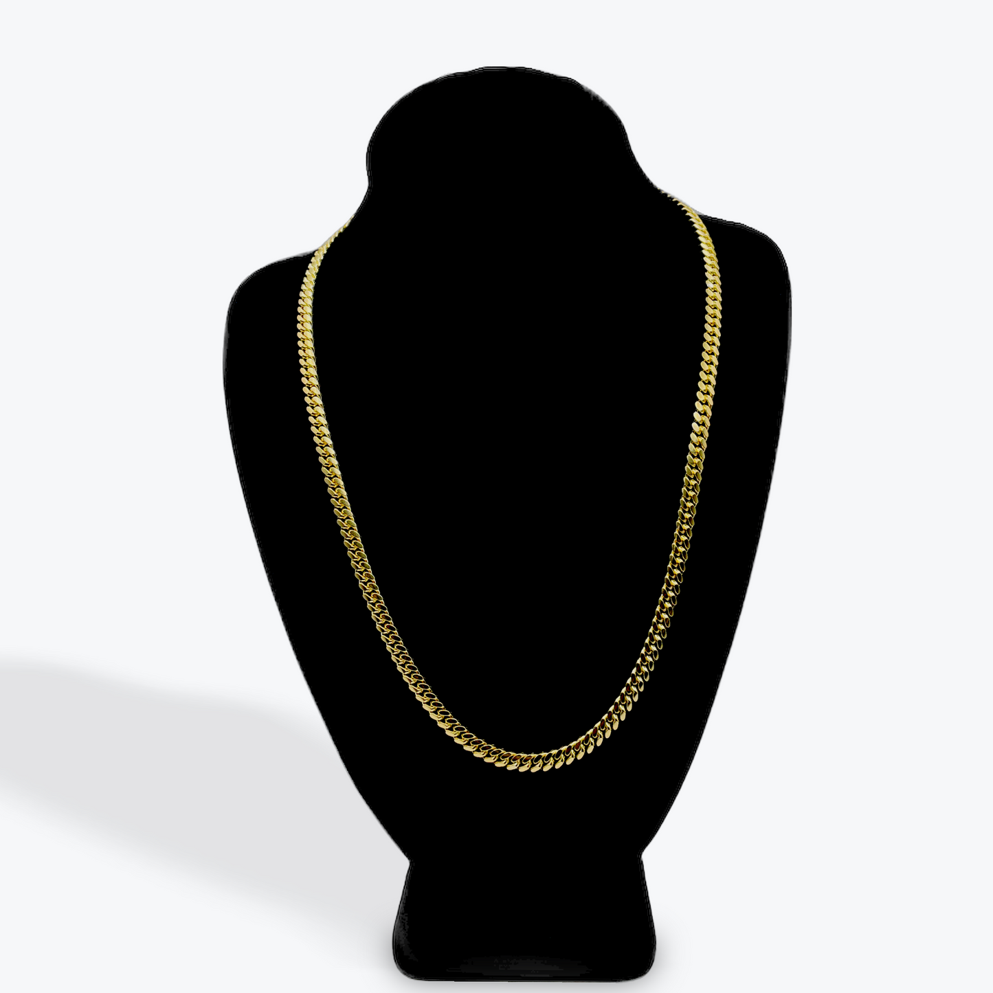 925 Silver Miami Cuban Chain Gold Plated - 22 inch