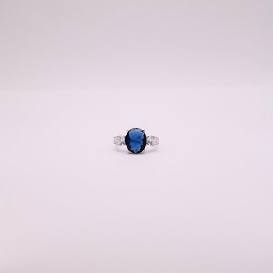 925 Midnight Blue Ring