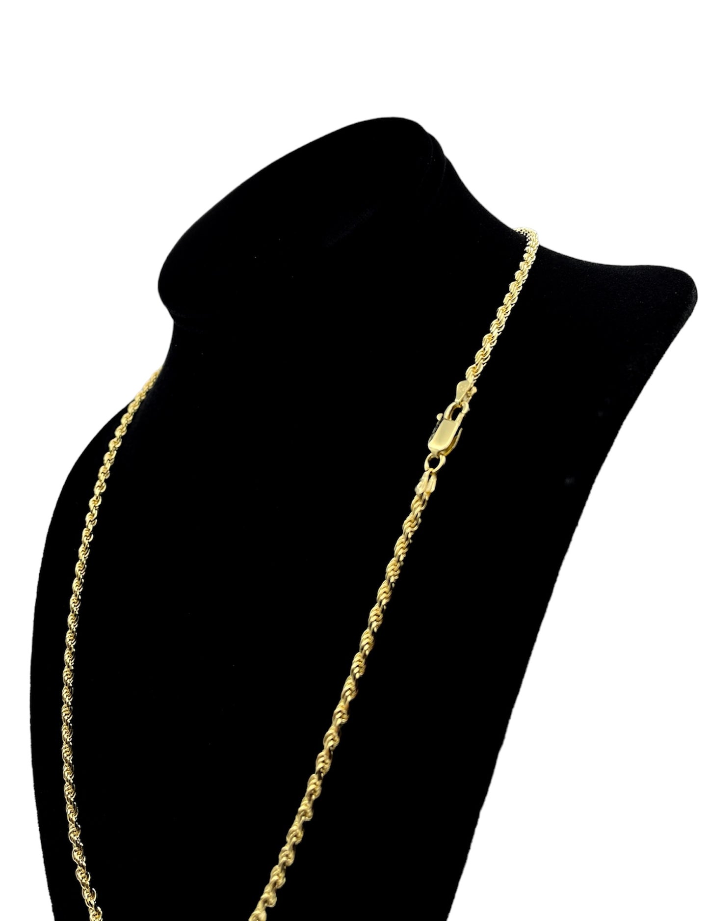925 Silver Rope Chain Gold Plated - 20 inch